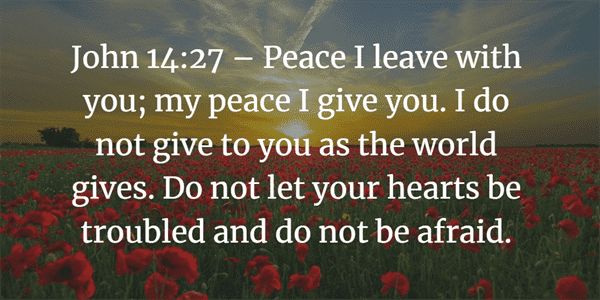 John 14 27 Peace Leave With You Verse