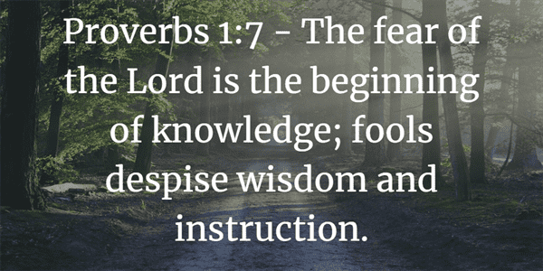 Proverbs 1:7 Bible Verse