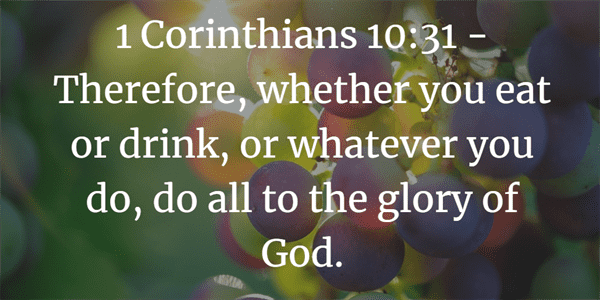 1 Corinthians 10:31 Bible Verse