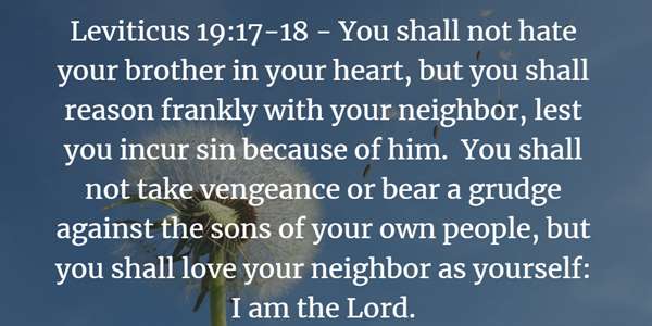 Leviticus 19:17-18 Bible Verse