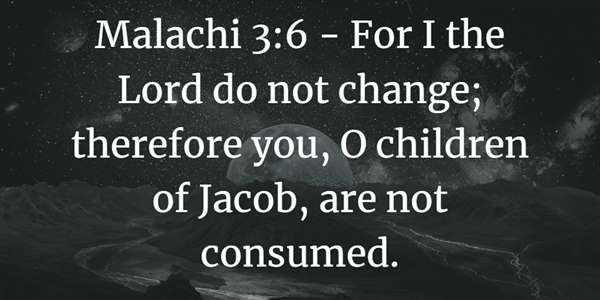 Malachi 3:6 Bible Verse
