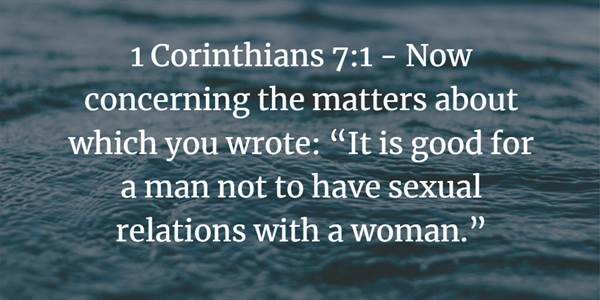 1 Corinthians 7,1 Bible verse