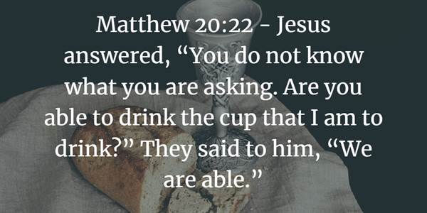 Matthew 20:22 Bible verse