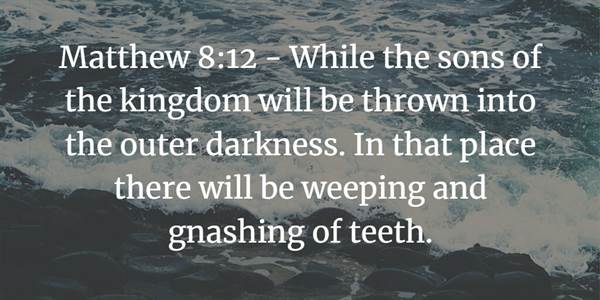 Matthew 8:12 Bible verse