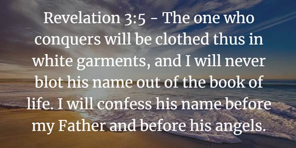 Revelation 3,5 Bible verse