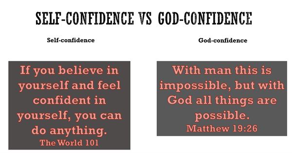 Self-confidence vs God-confidence 2