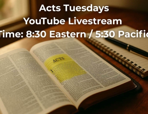 Join us for Acts Tuesdays – Livestream on YouTube